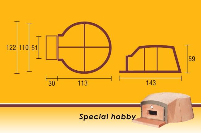 Forno a legna per la casa Special  110 cm - 3