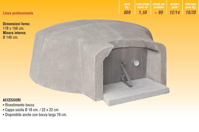 Forno a legna professionale Magnum  140 cm - 2