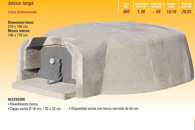 Forno a legna professionale Magnum Allungato 140 x 170 cm - 2