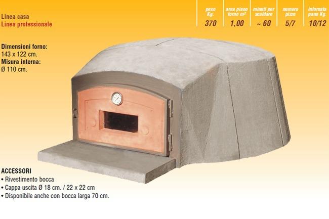 Forno a legna professionale Special Hobby  110 cm - 2